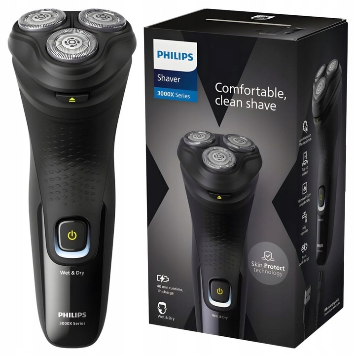 golarka 3 głowicowa Philips X3021/00 do brody trymer do zarostu