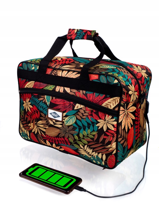 TORBA BAGAŻ PODRĘCZNY USB do samolotu 40x20x25