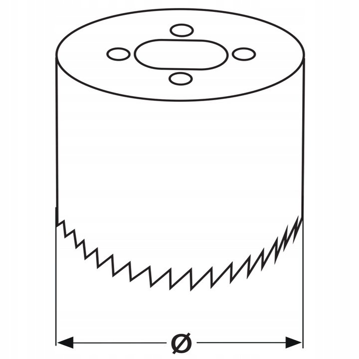 OTWORNICA BI-METALOWA 68 MM + UCHWYT DO OTWORNIC 32-200 MM DO PUSZEK