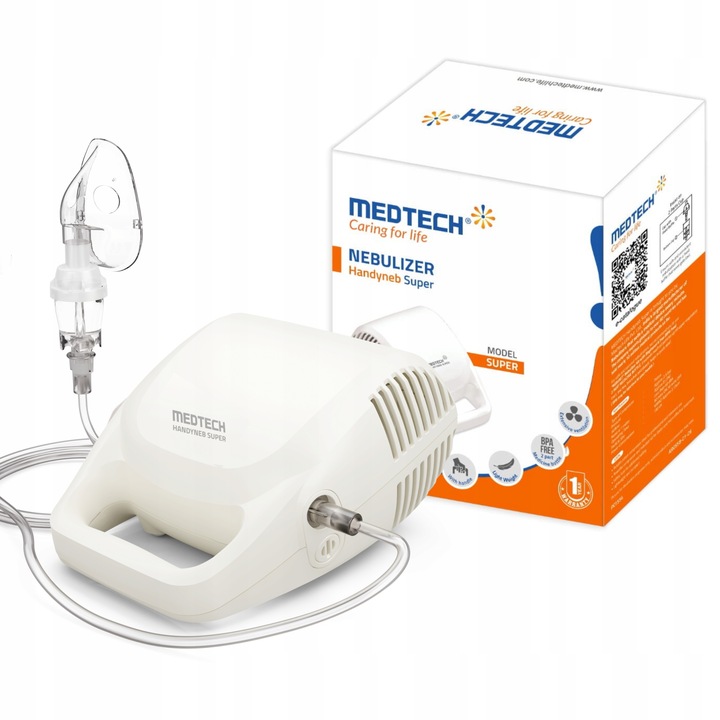 INHALATOR TŁOKOWY DLA DZIECI DOROSŁYCH NEBULIZATOR INHALACJA MASKA CICHY