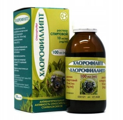 Chlorofilipt krople do okładów i kąpieli 100 ml