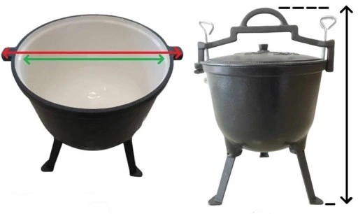 KOCIOŁEK ŻELIWNY EMALIOWANY garnek BLUMMENFELD 10L