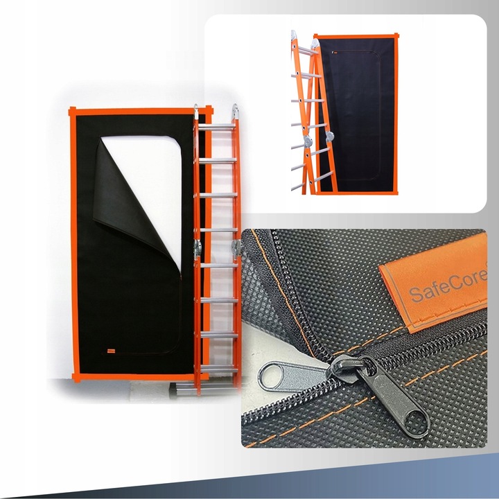 DRZWI PRZECIWPYŁOWE BUDOWLANE KURTYNA PRZECIWPYŁOWA+MOCNA SZARA TAŚMA