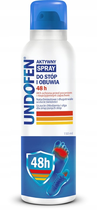 UNDOFEN Spray do Stóp i Obuwia 48H Przeciw Poceniu i Neutralizacji Zapachu