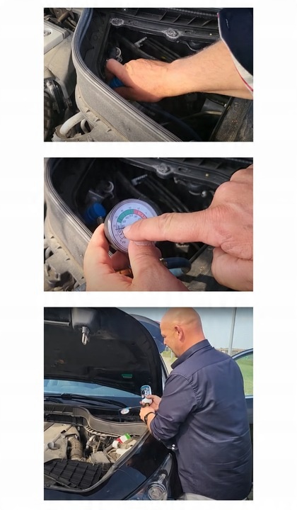 AC FIX Gaz do klimatyzacji R134A DUŻA PUSZKA +40% 626g + Manometr