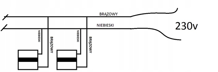 Lampka schodowa LED 230V oświetlenie schodowe 2W Z