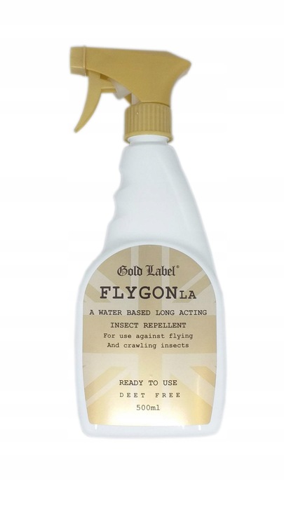 Spray na owady dla koni FLYGON 500ml GOLD LABEL muchy komary gzy bąki