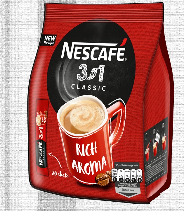 Nescafé 3in1 Classic Rozpuszczalny napój kawowy 330 g (20 x 16,5 g)