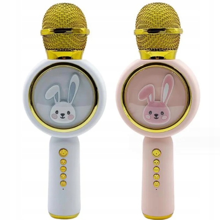 Mikrofon Karaoke Dla Dzieci Bezprzewodowy z Głośnikiem Królik Sweet