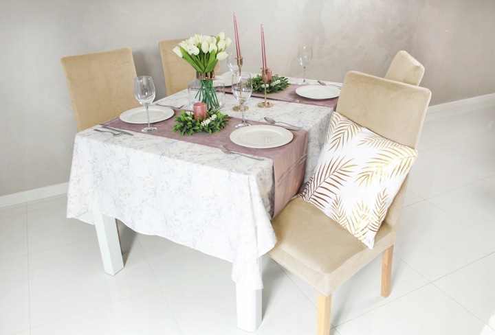 6 SZT POKROWIEC NA KRZESŁO Beż Kaszmirowy WELUR Elastyczny Gruby Pokrowce