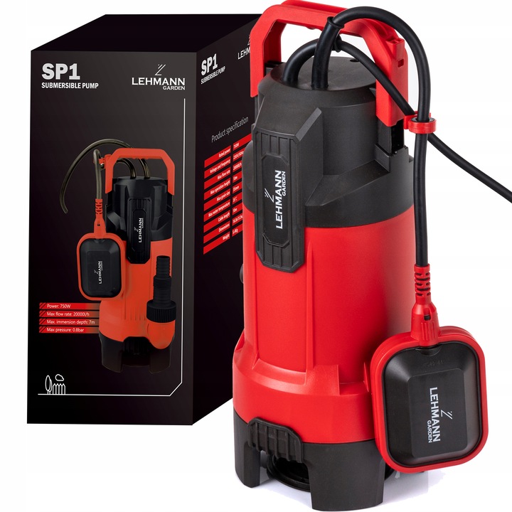 POMPA DO WODY BRUDNEJ CZYSTEJ SZAMBA ŚCIEKÓW PETA 20000l/h 750W