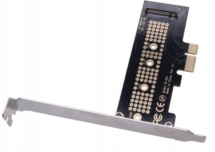 Adapter M.2 NVMe Key M do PCI-e x1 SSD