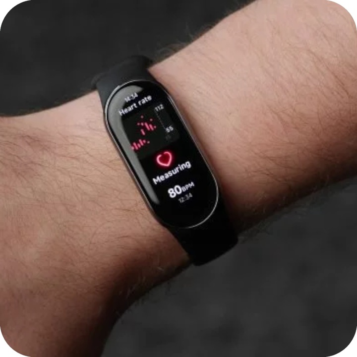 SMARTBAND XIAOMI Smart Band 8 Czarny AMOLED wodoodporność 5 ATM / 50 M