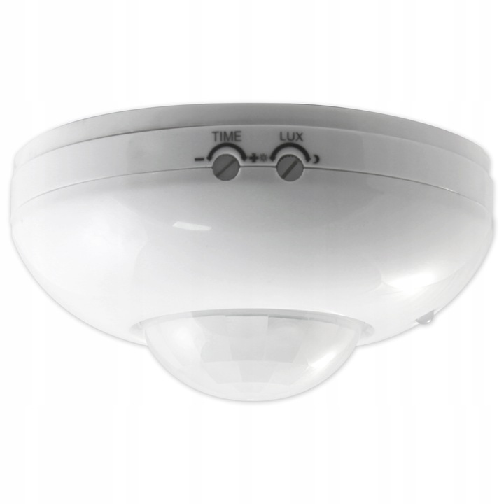 CZUJNIK RUCHU ZMIERZCHU natynkowy LED sufitowy PIR