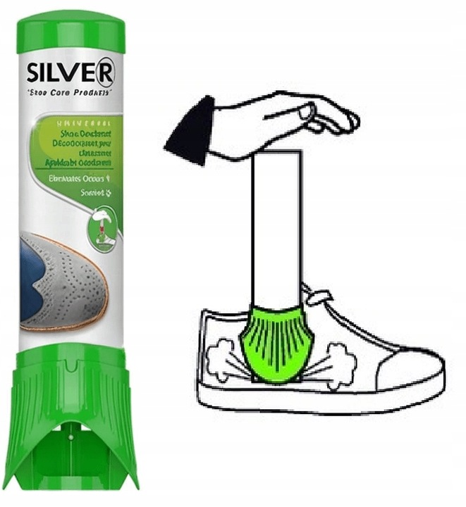 Odświeżacz dezodorant do butów Silver 3x100ml