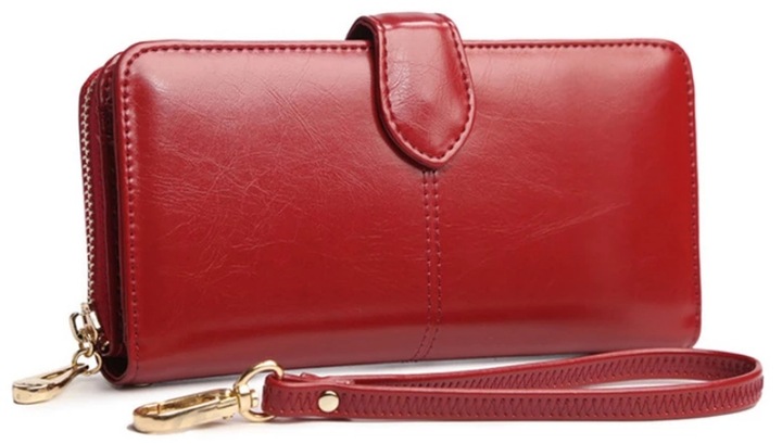 PORTFEL DAMSKI SKÓRZANY LAKIEROWANY POJEMNY