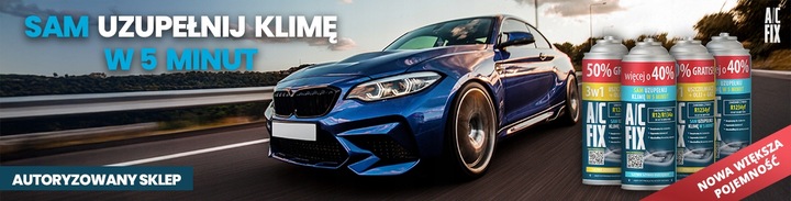 AC FIX CZYNNIK KLIMATYZACJI 3w1 Uszczelniacz Olej Gaz R134a 235g