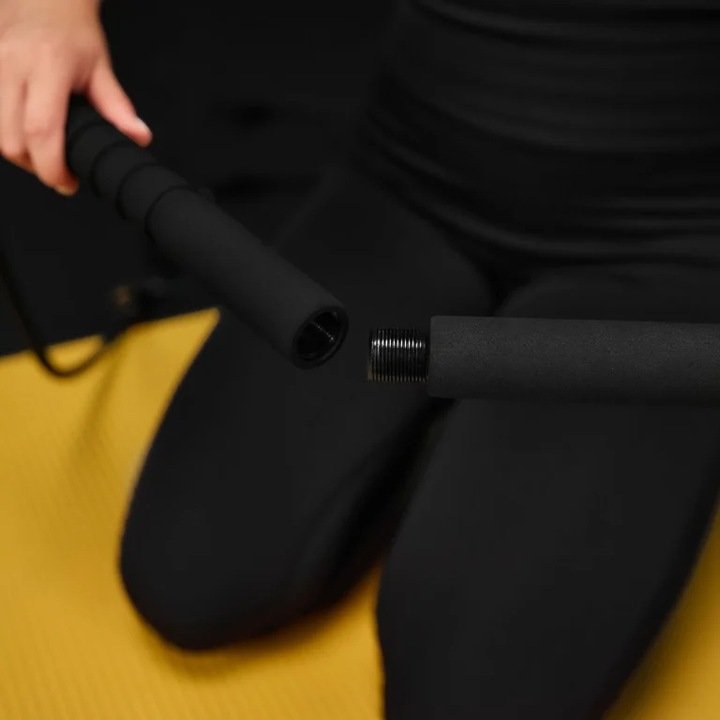 Drążek do ćwiczeń pilatesu kij 4x gumy oporowe ekspandery + etui Trex