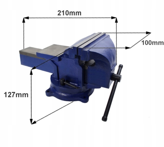 IMADŁO ŚLUSARSKIE 100 MM OBROTOWE Z KOWADŁEM 360 OBROTOWE CIĘŻKIE