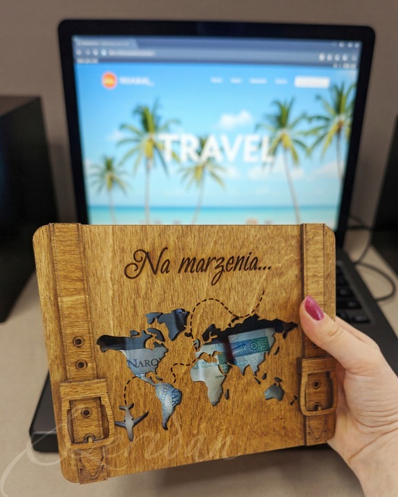 Skarbonka Wykreślana Walizka Prezent Urodziny Oszczędzanie Cel Różne