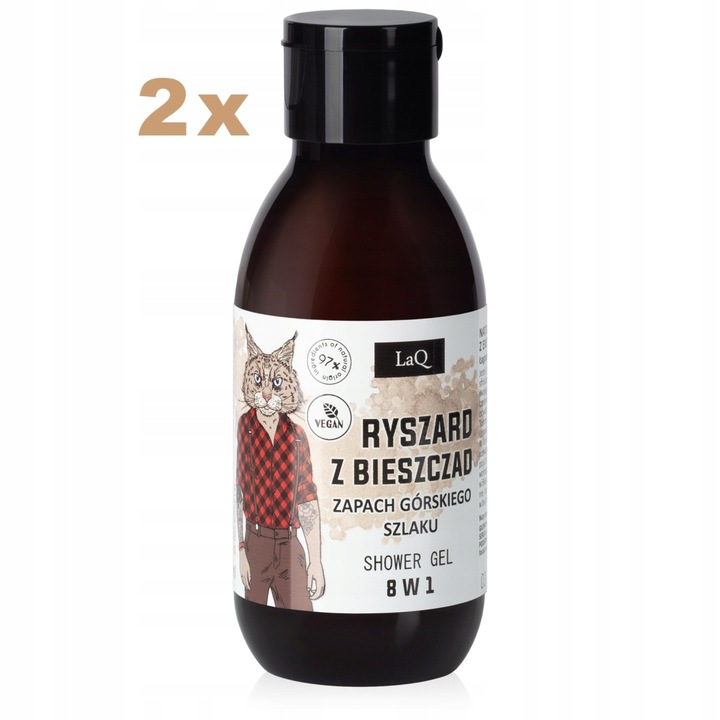 Wegański zestaw żel pod prysznic dla mężczyzn CZYŚCIOPAK 6x100ml NA PREZENT