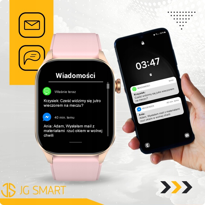 SMARTWATCH DAMSKI ZEGAREK POMIAR GLUKOZY CIŚNIENIE MENU PL ROZMOWY 2 PASKI