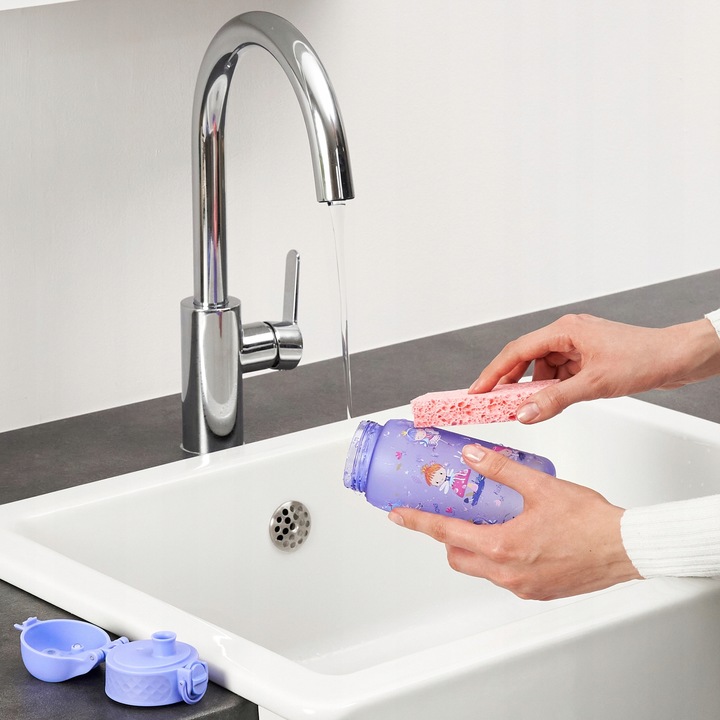 BUTELKA BIDON NA WODĘ DLA DZIEWCZYNKI FIOLET WROŻKA CZARODZIEJKA ION8 0,35