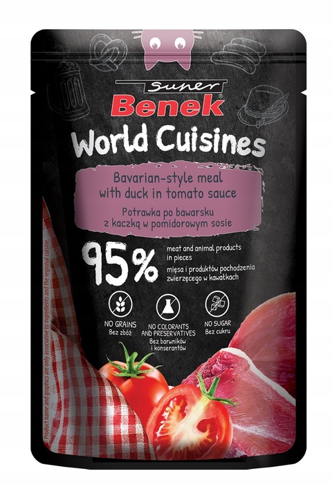 Saszetki dla kota Benek Kuchnie Świata Potrawki dla kota Mix smaków