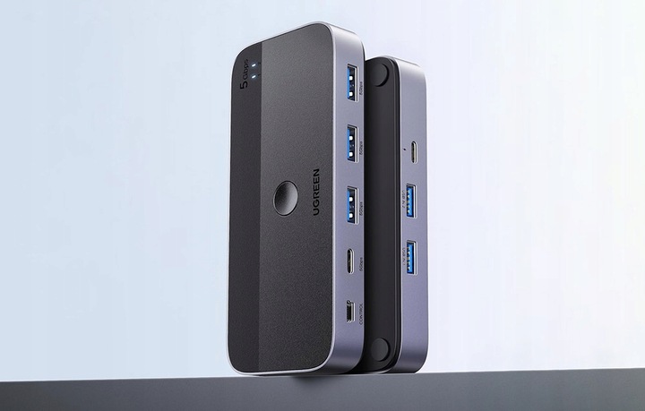 UGREEN PRZEŁĄCZNIK SWITCH 3X USB-A 3.0 USB-C 5Gb/s + 2 x KABEL USB-A 1,5M