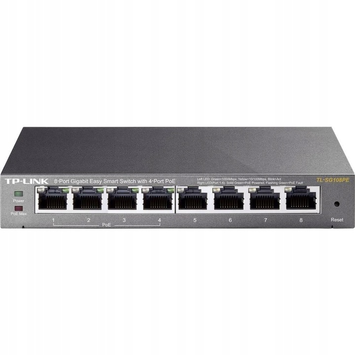 TL-SG108PE Switch Smart 8xGE (4xPoE)