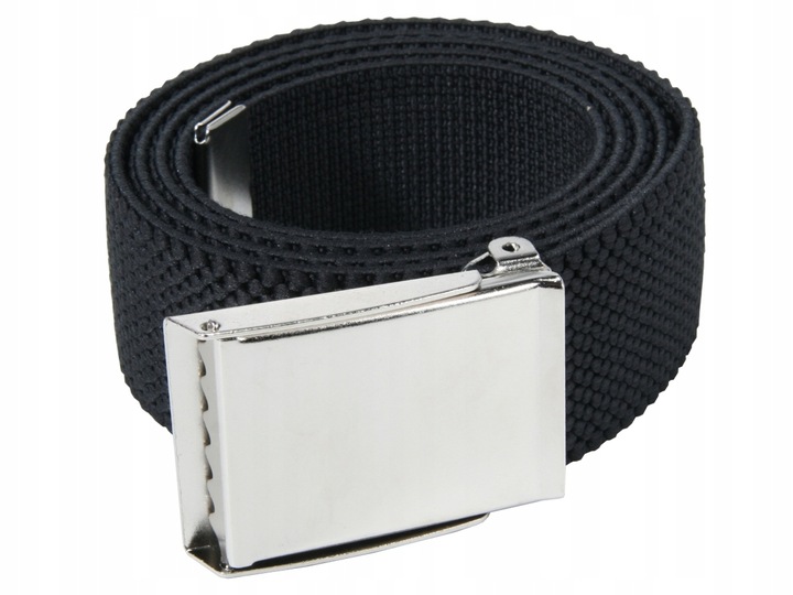 PASEK MĘSKI ELASTYCZNY, GUMOWANY czarny 4 cm