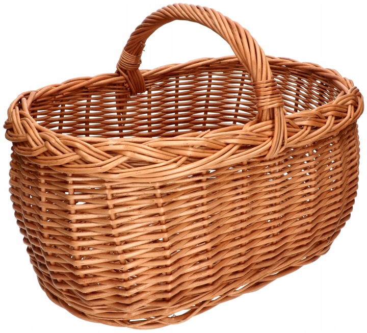 KOSZ KOSZYK WIKLINOWY NA ZAKUPY PIKNIK GRZYBY 45 CM WIELKANOC