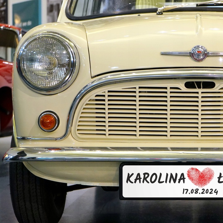 TABLICE ŚLUBNE do AUTA na WESELE OZDOBNE TABLICE do RAMEK