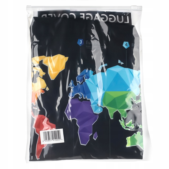 Pokrowiec Na Walizkę Podróżną Ochronny Etui Rozmiar XL Duży Bagaż 80x54x33