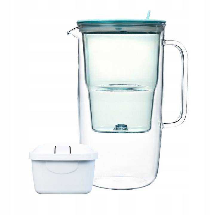 DZBANEK FILTRUJĄCY SZKLANY FILTRY DO WODY Etiuda AQUALOGIS + 3 wkłady