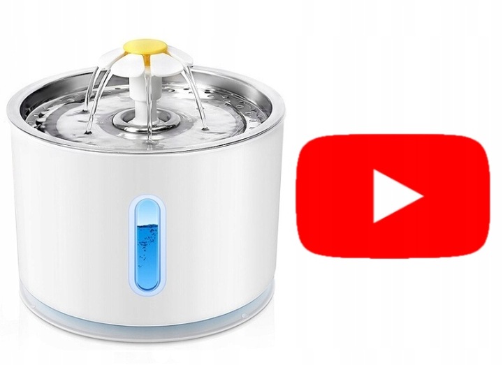 FONTANNA POIDEŁKO AUTOMATYCZNE DLA KOTA PSA CICHA + FILTR