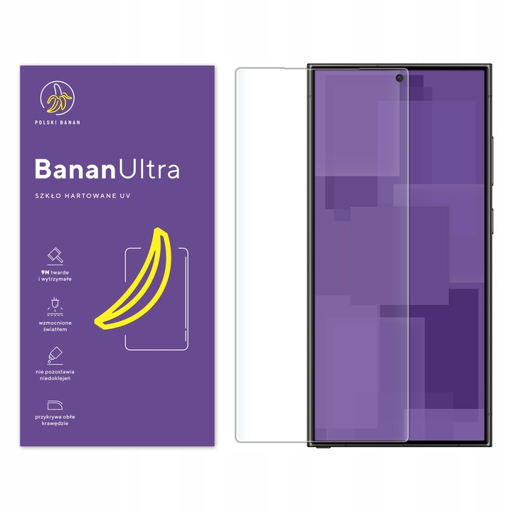 Szkło hartowane UV BananUltra na cały ekran do Samsung Galaxy S24 Ultra