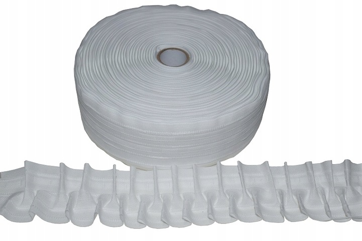 TAŚMA marszcząca 6cm bawełniana wałek 50m bawełna