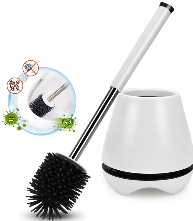 Silikonowa antybakteryjna szczotka do WC + GRATIS