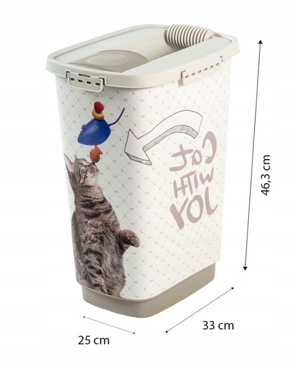 Pojemnik na karmę CODY Rotho 25 l 18kg