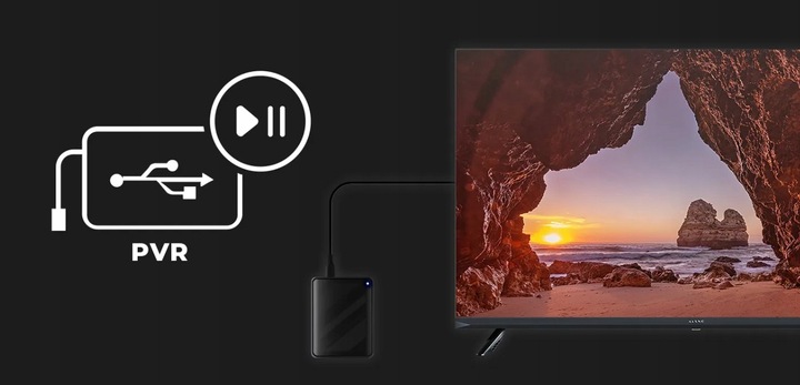 Telewizor Kiano KE32 Elegance Smart TV Bezramkowy D-LED HD DVB-T2/HEVC