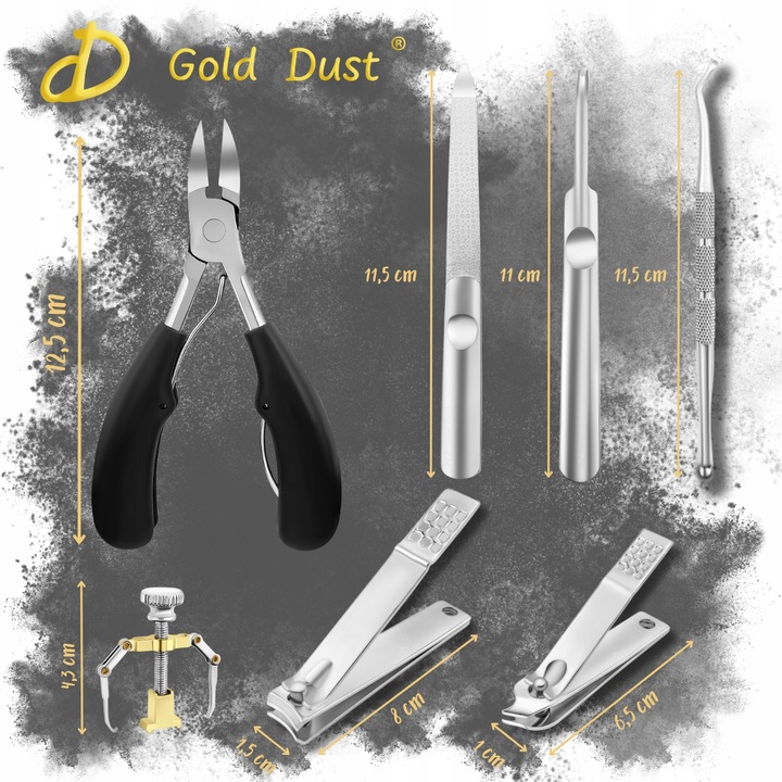 CĄŻKI OBCINACZKI DO PAZNOKCI GRUBYCH WRASTAJĄCYCH ZESTAW DLA SENIORÓW