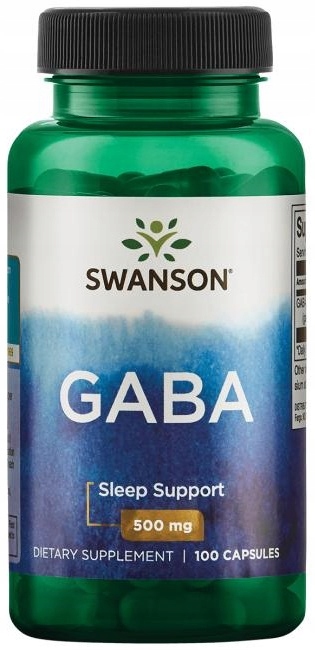 SWANSON GABA 500mg 100 kaps