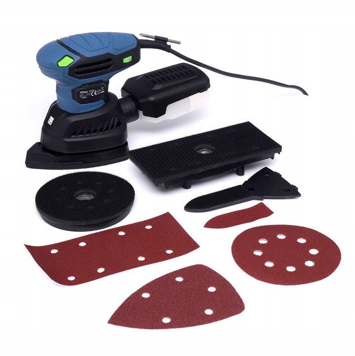 SZLIFIERKA OSCYLACYJNA MIMOŚRODOWA WIELOFUNKCYJNA DREWNA METALU 4w1 1200W