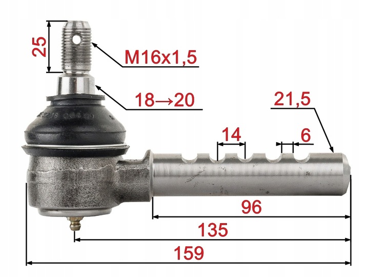 KOŃCÓWKA DRĄŻKA PRZEGUB KIEROWNICZY URSUS C-360 C360 KPL ZESTAW