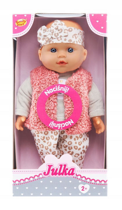 Lalka duża bobas mówi śpiewa interaktywna dwa języki uczy jak żywa butelka