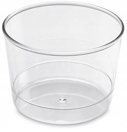 POJEMNIKI PUCHARKI DO DESERÓW NA DESER KUBECZKI DUŻE OKRĄGŁE 180 ml