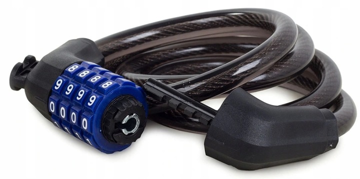 SOLIDNE ZAPIĘCIE ROWEROWE BLOKADA LINKA ROWERU NA SZYFR ANTYKRADZIEŻOWE