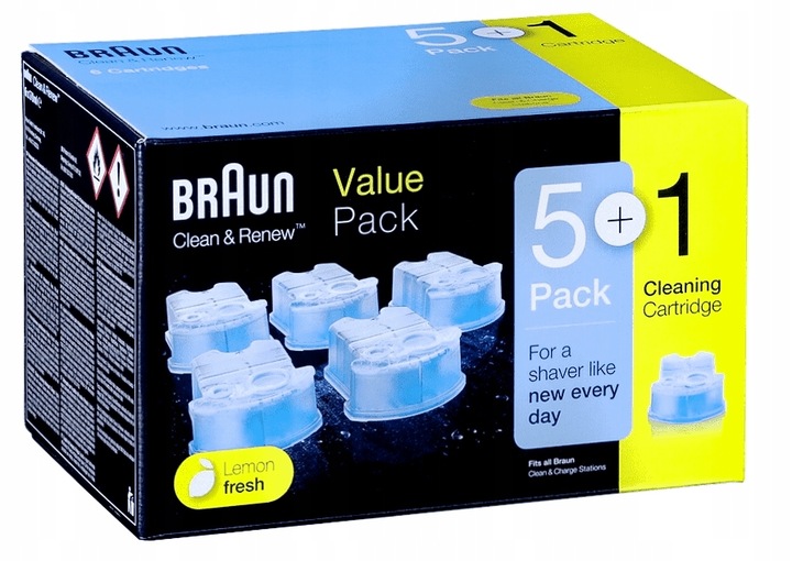 Braun CCR Clean & Renew Lemon Wkład Płyn do czyszczenia Golarek 3 szt