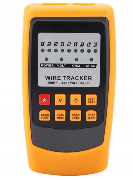 SZUKACZ PAR TESTER PRZEWODÓW DETEKTOR SIECI WIRE TRACKER RJ11 RJ45 ZESTAW